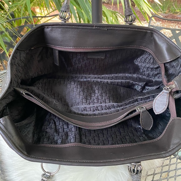 Dior Plisse frame bag leather large. This is a vintage classic CD bag - Picture 14 of 16